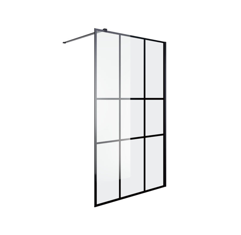 Inloopdouche Torino 100cm Zwart