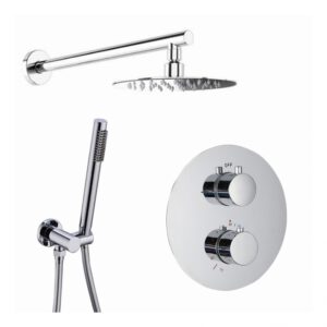 Showerset Milaan Rond 10 Inch Muur Chroom