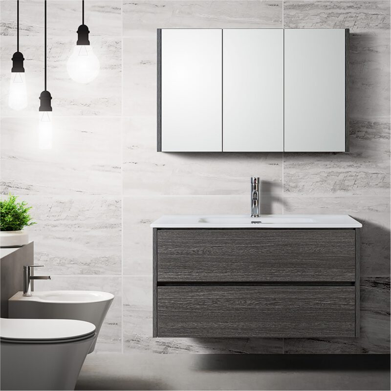 Badmeubelset Londen 90cm Grijs