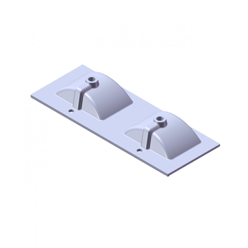 Wastafel Parijs 120cm Met Kraangat Mat Wit - Afbeelding 2
