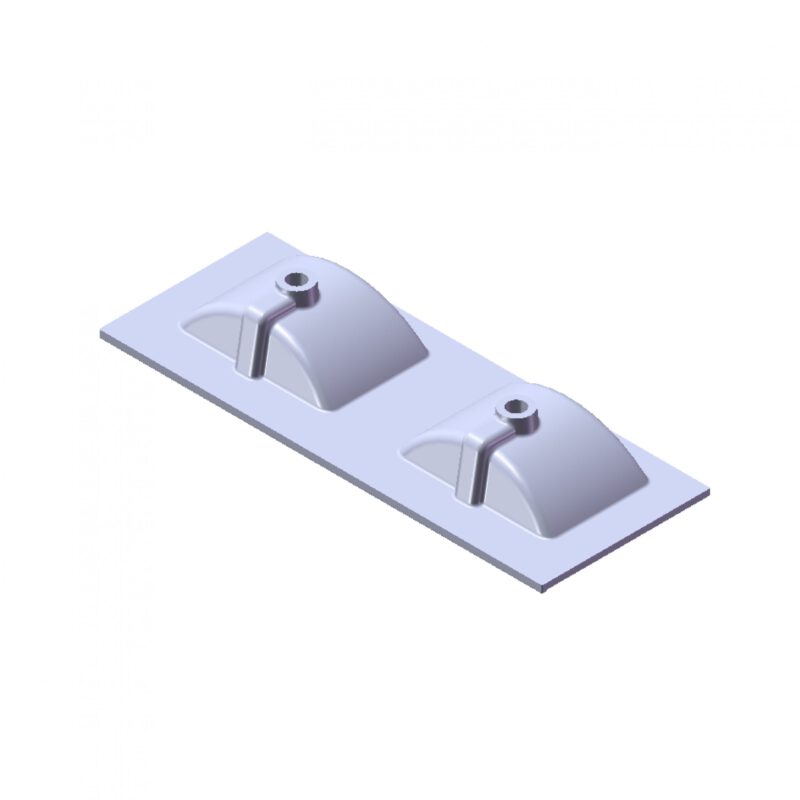 Wastafel Parijs 120cm Zonder Kraangat Mat Wit - Afbeelding 2