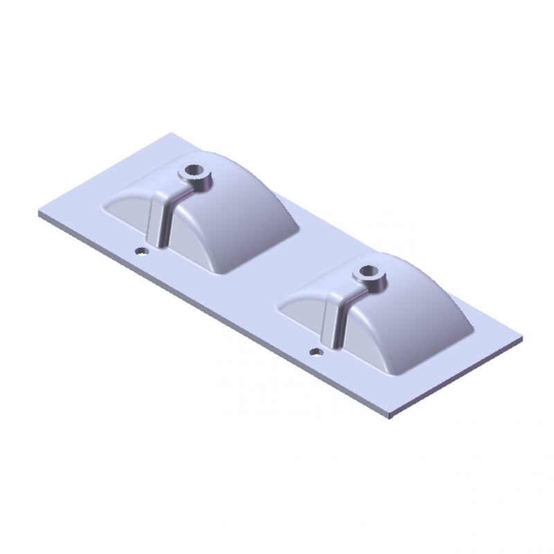 Wastafel Parijs 120cm Met Kraangat Wit - Afbeelding 2
