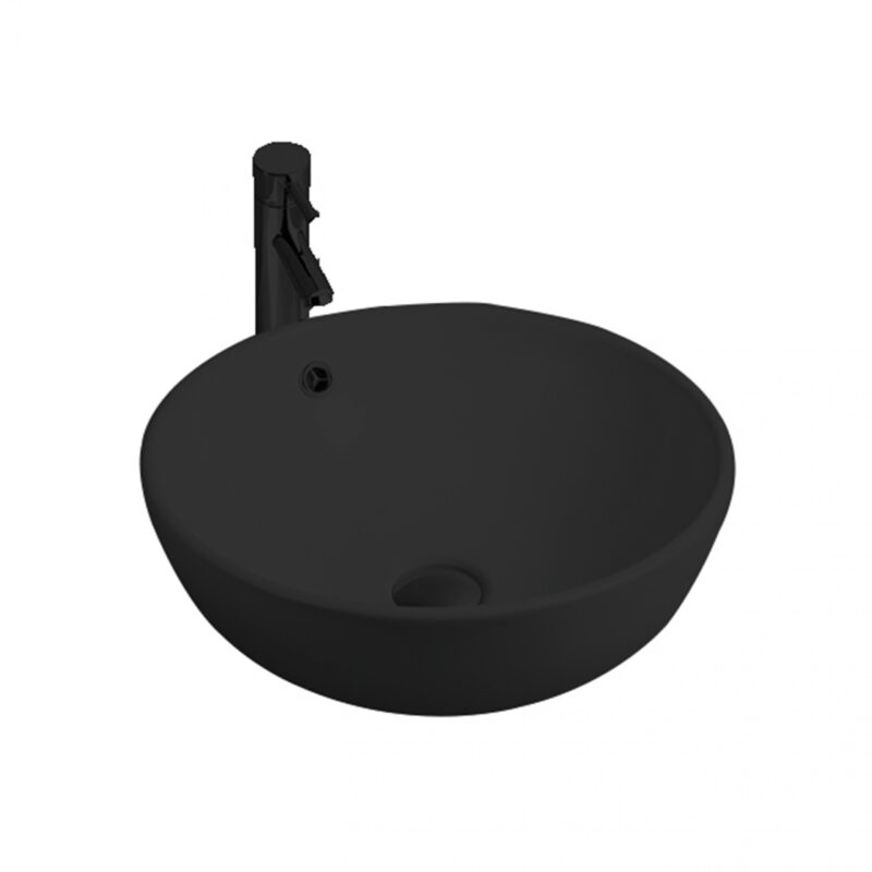 Waskom Lyon Ø 37cm Mat Zwart