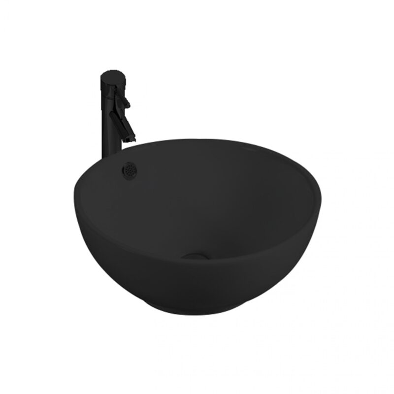 Waskom Lyon Ø 43cm Mat Zwart