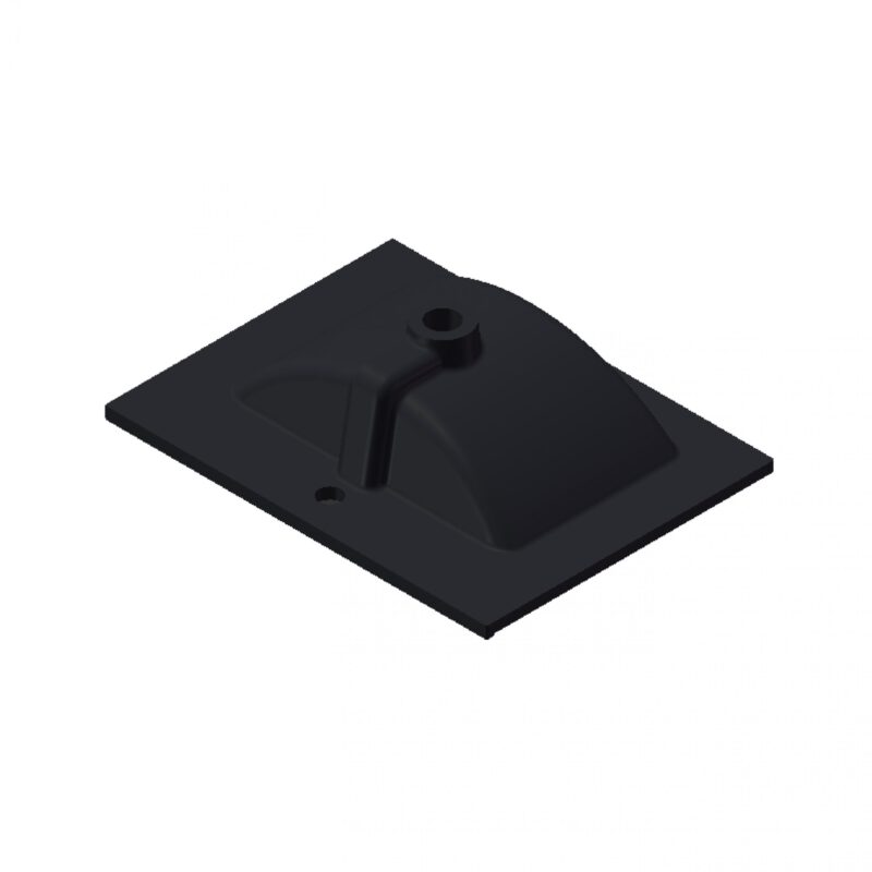 Wastafel Parijs 60cm Met Kraangat Mat Zwart - Afbeelding 2