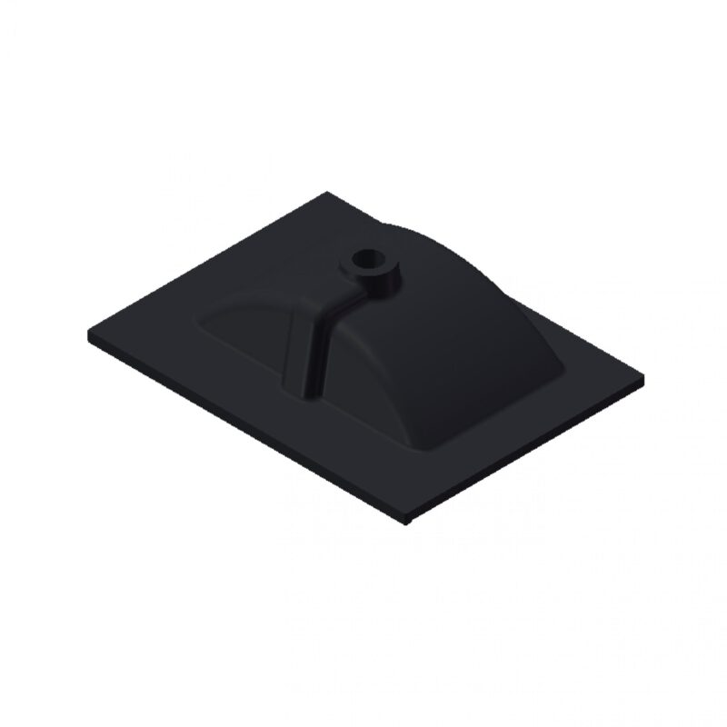 Wastafel Parijs 60cm Zonder Kraangat Mat Zwart - Afbeelding 2
