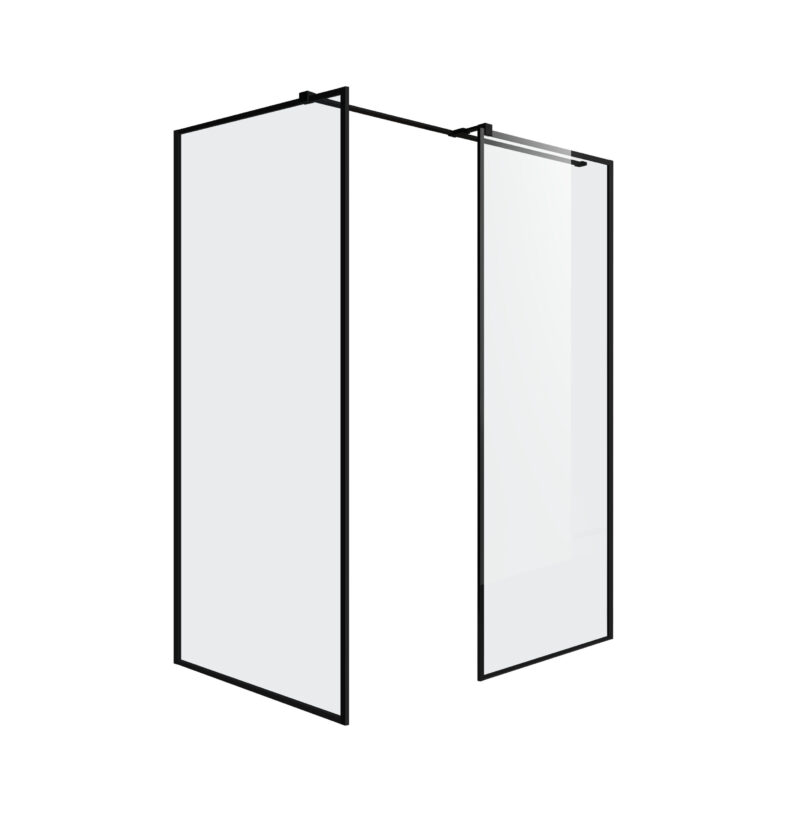 Inloopdouche Modena 120x90cm Zwart