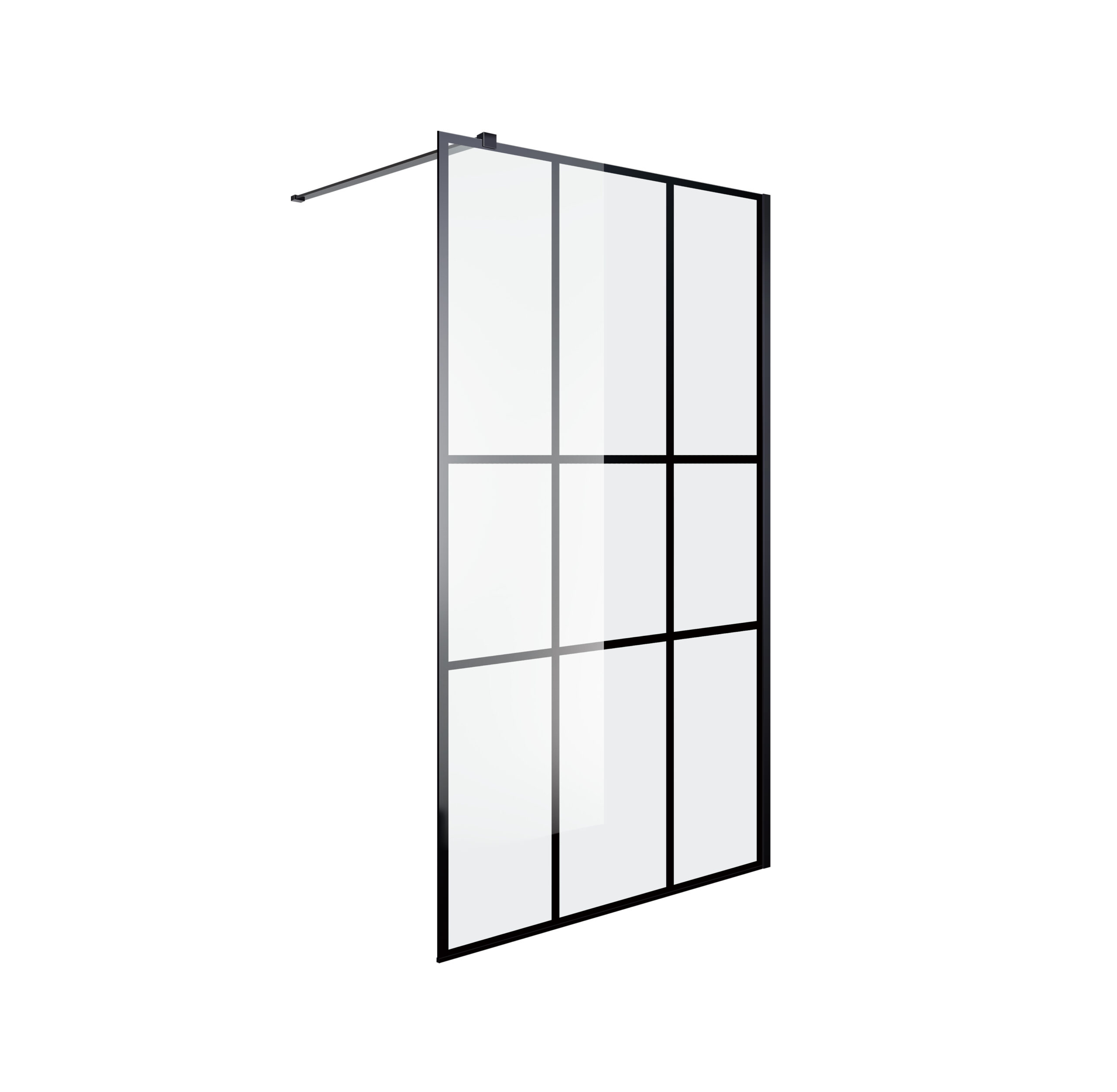 Inloopdouche Torino 100cm Zwart