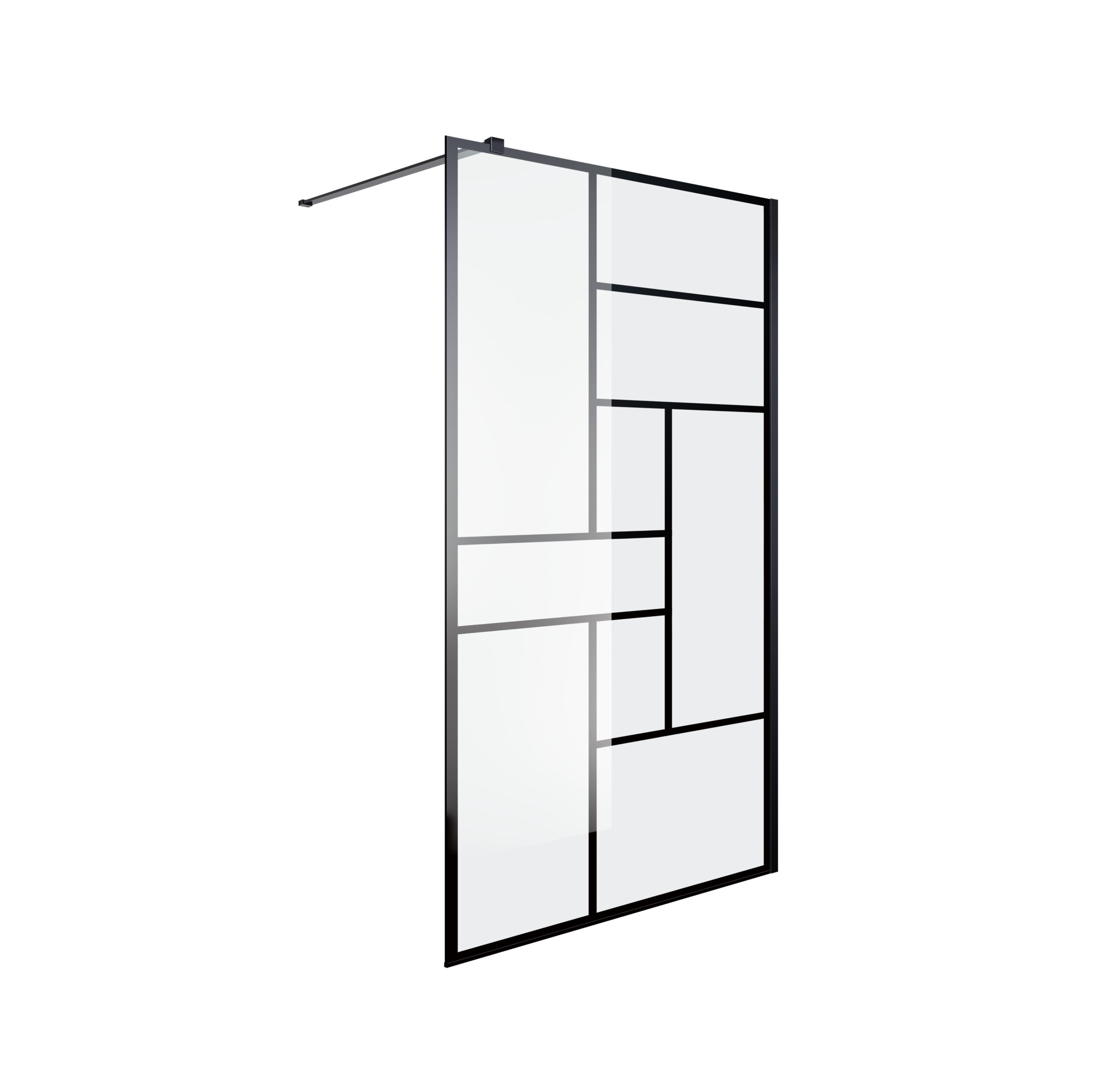Inloopdouche Napoli 90cm Zwart