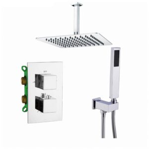 Showerset Palermo Vierkant 8 Inch Plafond Chroom