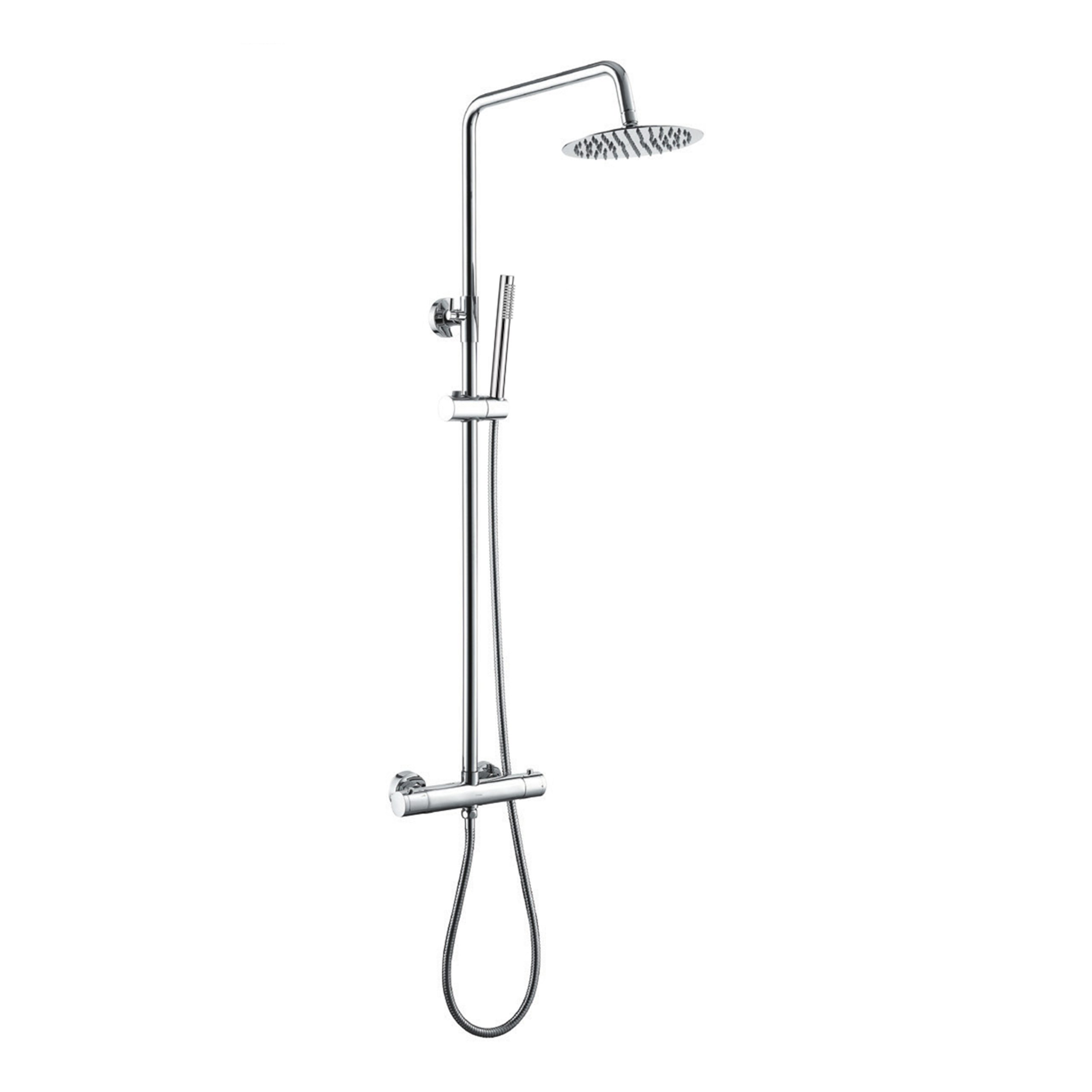 Regendouche Set Venetie Rond Chroom