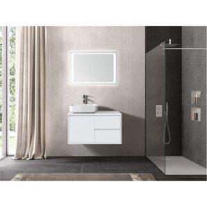 Badmeubelset Birmingham 80cm Hoogglans Wit