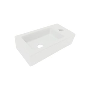 Fontein Toulouse Mini Rechts Mat Wit