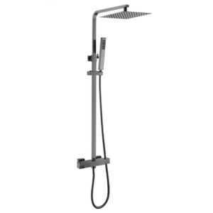 Regendouche Set Venetie Vierkant Gun Metal