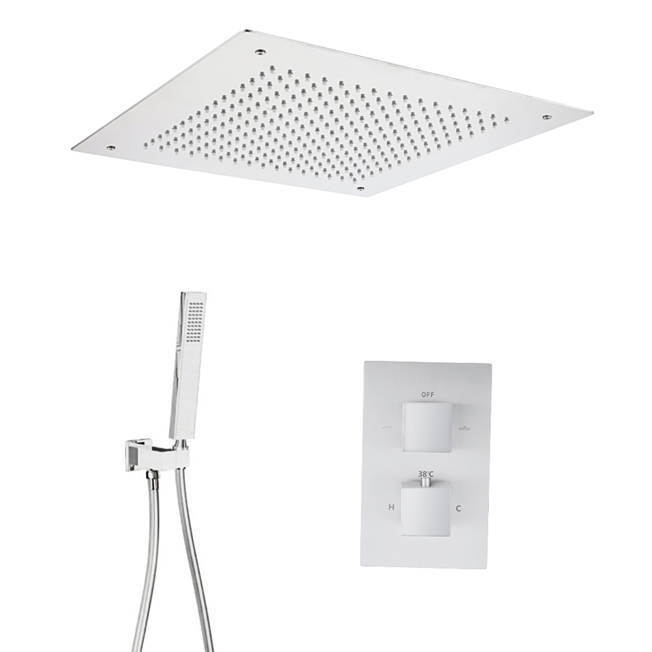 Showerset Porlezza Plafonunit Chroom