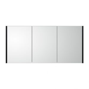 Spiegelkast Leeds 120cm Zwart