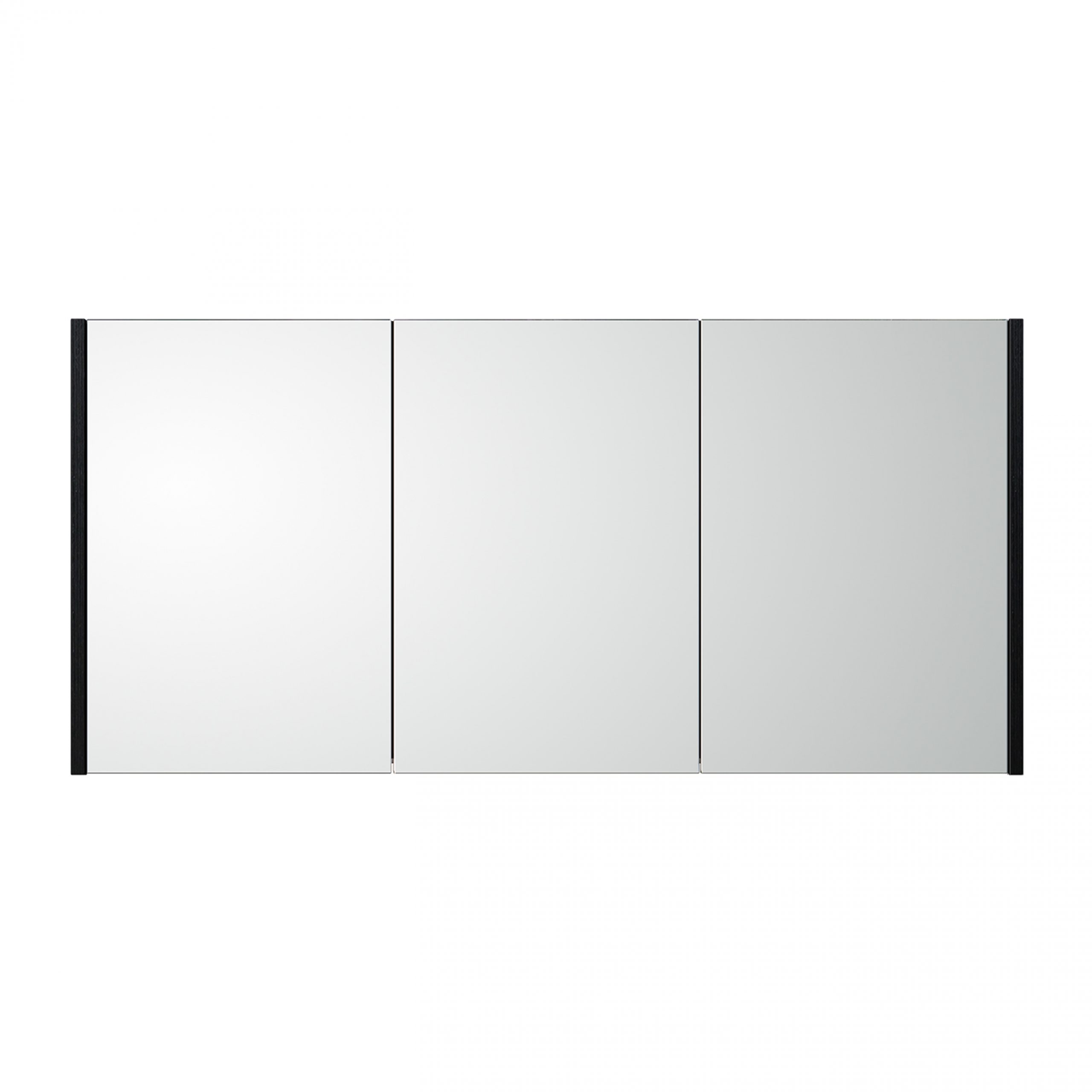 Spiegelkast Leeds 120cm Zwart