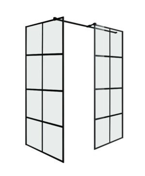 Inloopdouche Florence 120x80cm Zwart