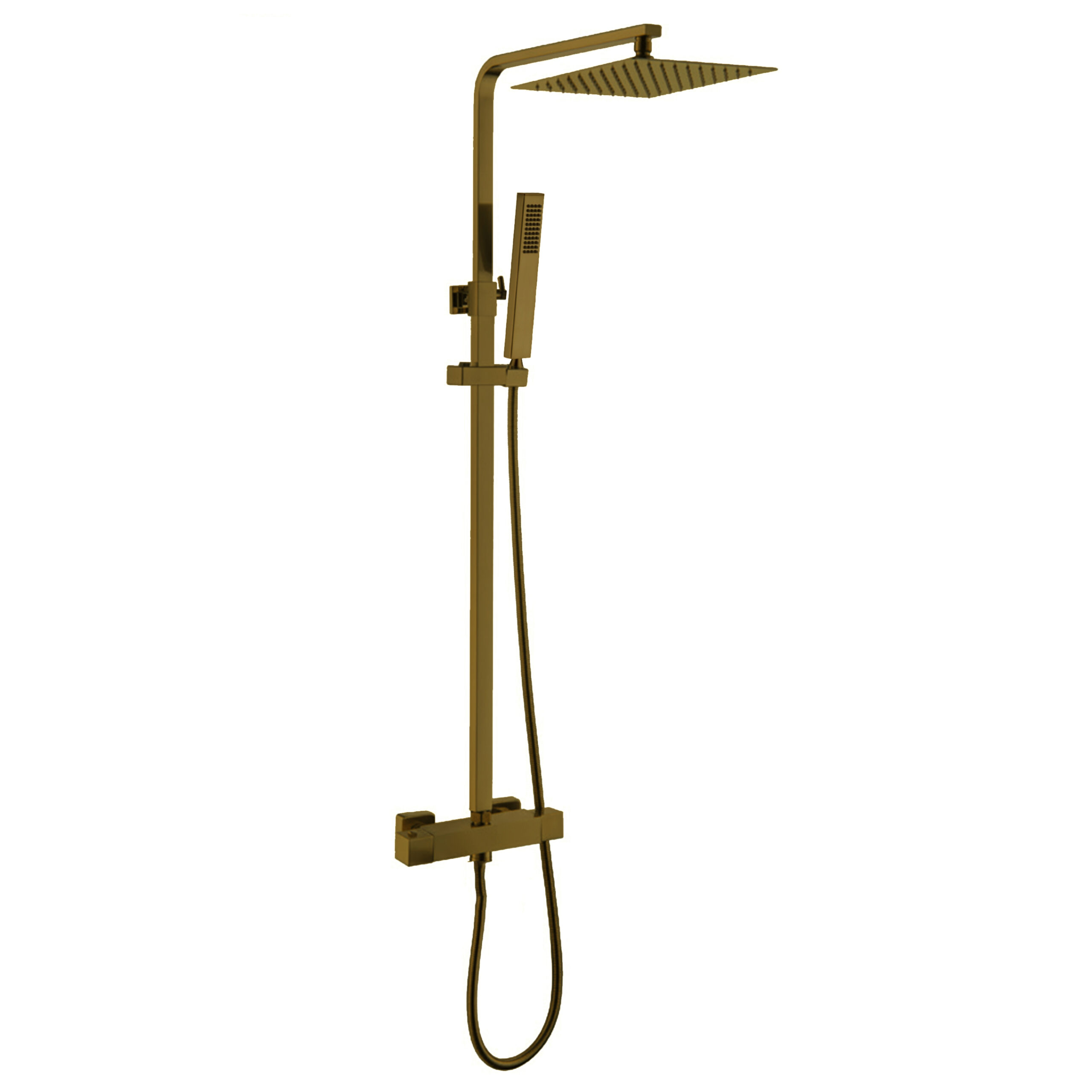 Regendoucheset Venetie Vierkant Brushed Copper